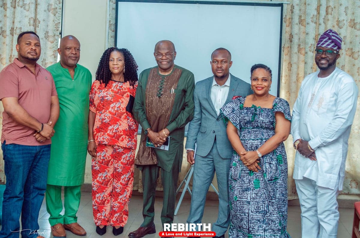 Some of the patrons and matrons of Love & Light Foundation photographed together at Rebirth, a Love and Light experience